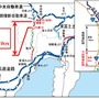 中部横断自動車道の位置図