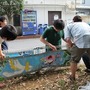 芝浦工大の学生らがさいたまの小学校とお絵かきフェス開催