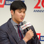 『J SPORTS 開局20周年プレス発表会』に侍ジャパンの大谷翔平投手が登壇（2017年1月20日）