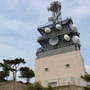 頂上の電波塔。宝篋山を遠くから眺めた時、この電波塔が目印になる。