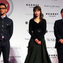 GINZA FASHION WEEK オープニングに登壇した中田英寿と長谷川京子