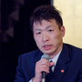 世界タイトルマッチに挑戦する拳四朗の父でB.M.Bジム会長の寺地永(2017年4月3日)