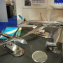 静岡県のブースに展示された飛行機の模型