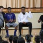 セイコーゴールデングランプリ陸上出場選手が小学校を訪問