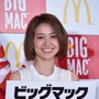 マクドナルド「ビッグマック祭り」キャンペーン発表会に登壇した大島優子（2017年5月31日）