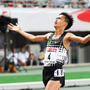 日本選手権男子1万mで二連覇を達成したナイキ・オレゴン・プロジェクトの大迫傑（2017年6月23日）