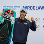 手塚翔太が第10回ワールドゲームズのウエイクボード男子フリースタイルで金メダルを獲得