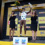 ツール・ド・フランス第８ステージの表彰台に上ったブレル・カドリ