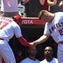 エンゼルス・大谷(左)とトラウト【写真：Getty Images】