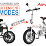 フル電動走行が可能な折りたたみ式電動ハイブリッドバイク「Airwheel R5」発売