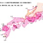気象庁は3月14日、今年2回目のさくら（ソメイヨシノ）の開花予想を発表した。いずれの地方も前回の予想より数日遅くなる見込みだ。