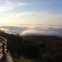 那須岳登山口に向かう途中にある恋人岬から見た雲海。登り始める前から、雲海に出会えるとは！