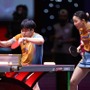 松島輝空、張本美和ペアが王楚欽、孫穎莎ペアに奮闘も逆転負け　第1G奪うも中国超えならずベスト8で終戦【世界卓球2025】