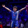 「世界1位が3連敗」張本智和、圧巻の林詩棟撃破に中国メディア驚愕　大会公式も決勝進出のエースを称賛「大きな役割」【卓球・USスマッシュ】