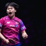 松島輝空、世界王者・王楚欽への雪辱果たし「一番強い選手に勝ててうれしい」 中国撃破のサウスポーが会心勝利に喜び【WTTチャンピオンズ重慶】