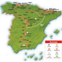 　2008年8月10日に南スペインのグラナダで開幕する自転車ロードレース、第63回ブエルタ・ア・エスパーニャのコースが発表された。レースは23日間かけて左回りにスペインを一周し、21日に首都マドリッドにゴールする。第7、8、9ステージがフランス国境に近いピレネー山脈