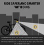 3方向を照らして安全を確保！新しい自転車用ライト「DING」…豪アデレード発