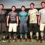 NIKE TRAINING SESSION。右から李忠成、那須大亮、伊藤正樹、山中慎介、木場克己トレーナー（2015年7月7日）