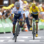 2015年ツール・ド・フランス第17ステージ、ナイロ・キンタナ（モビスター）とクリストファー・フルーム（チームスカイ）