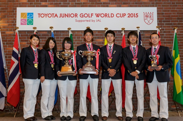 ゴルフ トヨタジュニアゴルフワールドカップ15 日本が男女ともに団体 個人優勝 Cycle やわらかスポーツ情報サイト