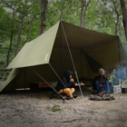 自由に設営できるテント兼タープ「ヌノイチ」発売 画像
