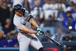 【MLB】怪力スタントン、角度17度の“超低弾道”185キロアーチに米驚愕　中堅バックスクリーンへ4.3秒で着弾「ミサイルを撃ち込んだ」