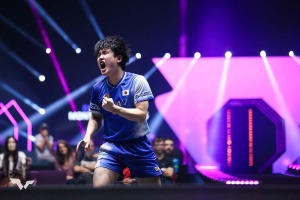 張本智和、宇田幸矢相手に光った中盤の修正力 昨年準Vの第2シード、優勝候補に浮上も「最善の準備をして集中する」【WTTチャンピオンズ・モンペリエ】