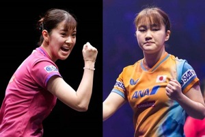 長﨑美柚は世界女王・孫穎莎と、大藤沙月は新星サウスポー・蒯曼と激突　同士討ちを制した日本女子2選手は中国撃破なるか【WTTファイナルズ香港】