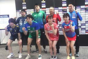 POファイナル会見で抱負　KM東京・田添健汰「松島輝空選手は必ず勝てる」　日本生命・赤江夏星「どの試合も苦しくなる」【Tリーグ】