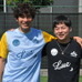 5人制サッカー日本代表「柴田工務店」熊谷キャプテン（左）、宮田監督