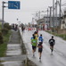 風雨に負けずにランニング愛好家が奮闘…気仙沼大島つばきマラソン