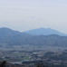 雨巻山からの眺望。右手は筑波山、左手は加波山。