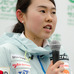 パラ・クロスカントリースキー日本代表の阿部友里香（2016年5月10日、日本障害者スキー連盟活動報告会）