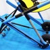 『Evac+Chair』は、スキー部の下にも小さな車輪があり、平地は4輪走行ができる（撮影：防犯システムNAVI）