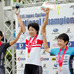 全日本選手権女子エリートロードで與那嶺恵理（中央）が優勝（2016年6月25日）