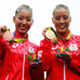 リオデジャネイロ五輪・シンクロナイズドスイミングで乾友紀子、三井梨紗子ペアが銅メダルを獲得（2016年8月16日）
