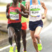 リオデジャネイロ五輪男子マラソンでゲーレン・ラップ（右）が3位に（2016年8月21日）