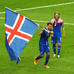 アイスランドが欧州選手権（EURO）で初勝利、決勝トーナメント行きを決めた（2016年6月22日）