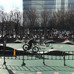 駅近くの広場でも自転車体験コーナーが設営された