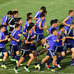 トレーニングするサッカー日本代表メンバー（2015年9月7日）