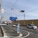 土浦駅近くは交通量が多くなるが、サイクリストのために新しい信号などが整備された