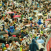 第101回日本陸上競技選手権大会、男子100m決勝前に雨が降る（2017年6月24日）