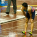 第101回日本陸上競技選手権大会、男子100m決勝を終えた山縣亮太（2017年6月24日）