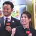 （左から）元競泳・北島康介さん、レスリング・吉田沙保里さん