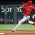 自身メジャー初となる三塁打を放ったエンゼルス・大谷翔平【写真：Getty Images】