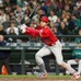 第3打席で左適時二塁打を放ったエンゼルス・大谷翔平【写真：Getty Images】