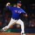 メジャー初勝利を挙げたレンジャーズのクリス・マーティン【写真：Getty Images】
