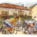 　ツール・ド・フランスをMTBで追いかけるイラストレーター、小河原政男の個展「ツール・ド・フランスの絵画展」が2月4日から26日までモンベル・名古屋店で開催される。同展はおよそ1年かけて全国8店舗のモンベルサロンで開催されている。2007年に初の個展を開催したが