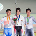 アジア競技大会のオムニアムで金メダルを獲得した橋本英也