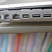 右から4つめの端子がFirewire。ハードディスクとの接続などに使われた